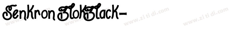 Senkron BlokBlack字体转换
